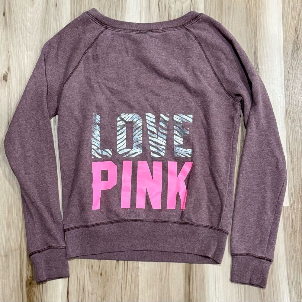 Victoriaโs Secret PINK LoveโPink Crewneck Y2K Sweatshirt Womenโs Small
